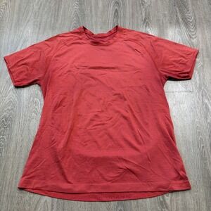 Lululemon Metal Vent Tech Short Sleeve Shirt Adult Large Red Workout Athleisure
